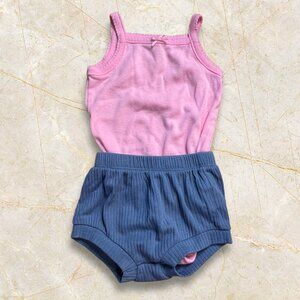 Baby Girl Clothes Lot 3 Outfits 0-3 Months Bundle Floral Shorts Onesies Legging